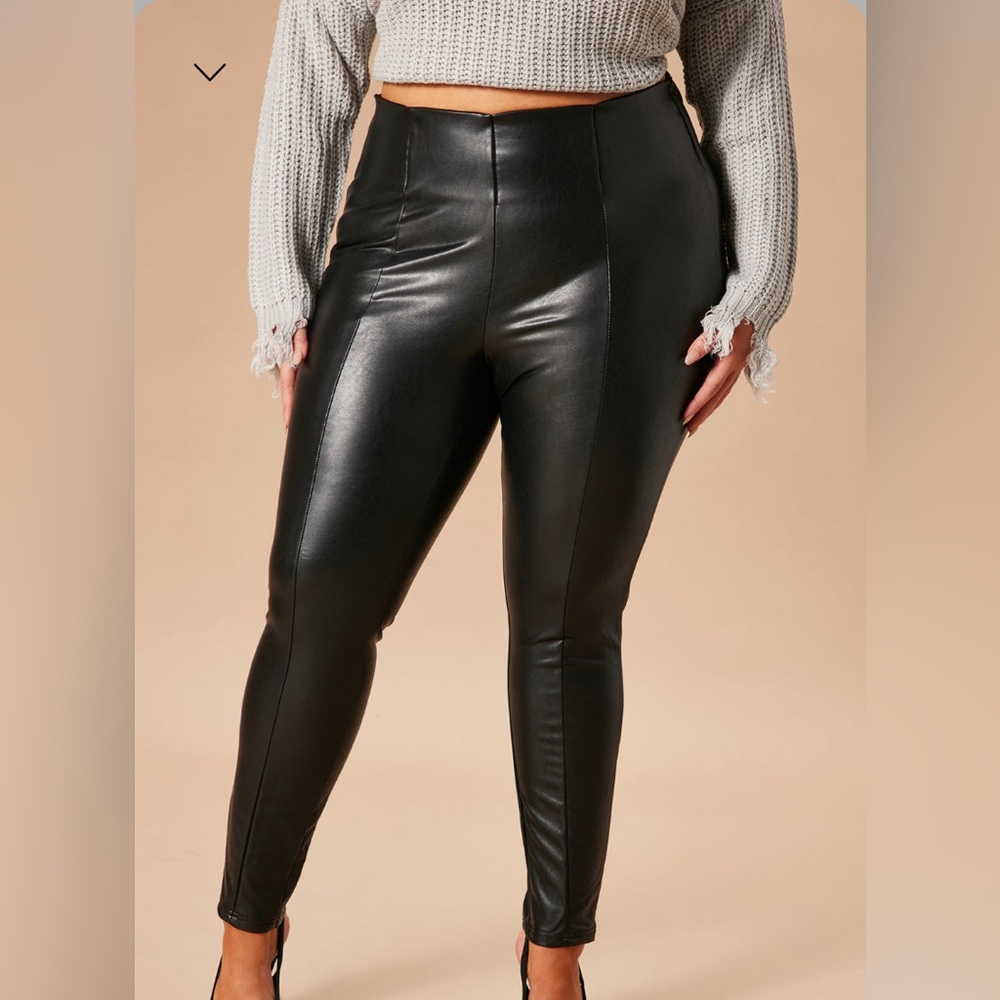 Fashion Nova Back it Up PU Pants